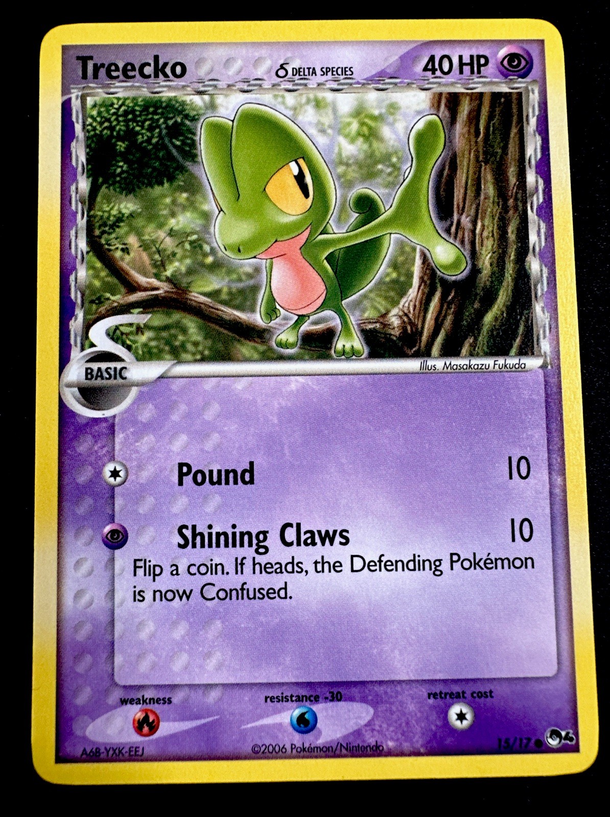 Treecko 15/17 NM Pop Series 4 Promo Non Holo Common Pokemon Card Near Mint