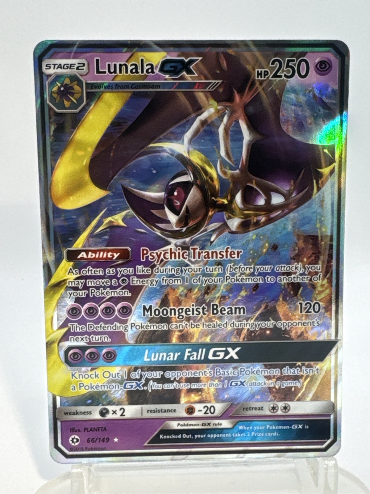 Pokémon: Lunala GX 66/149 Sun & Moon Base Set NM/M