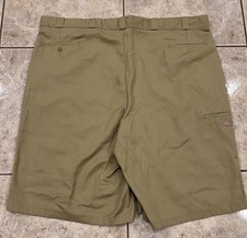 Mens 50 Dickies 13" Loose Fit Shorts Khaki Twill Canvas Skater CELL POCKET