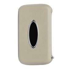 1 Car Tissue Holder Visor Hanging Box Decorative Leather Container For Auto LYPL