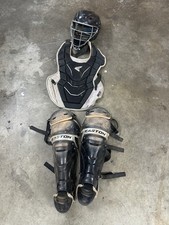 Easton Gametime Adult Catchers Gear Set Helmet Chest Protector Leg Guards Baseba