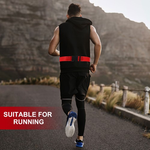 Reflective Belt High Visibility Running Belt Adjustable Glow Belt Red - Photo 6/7