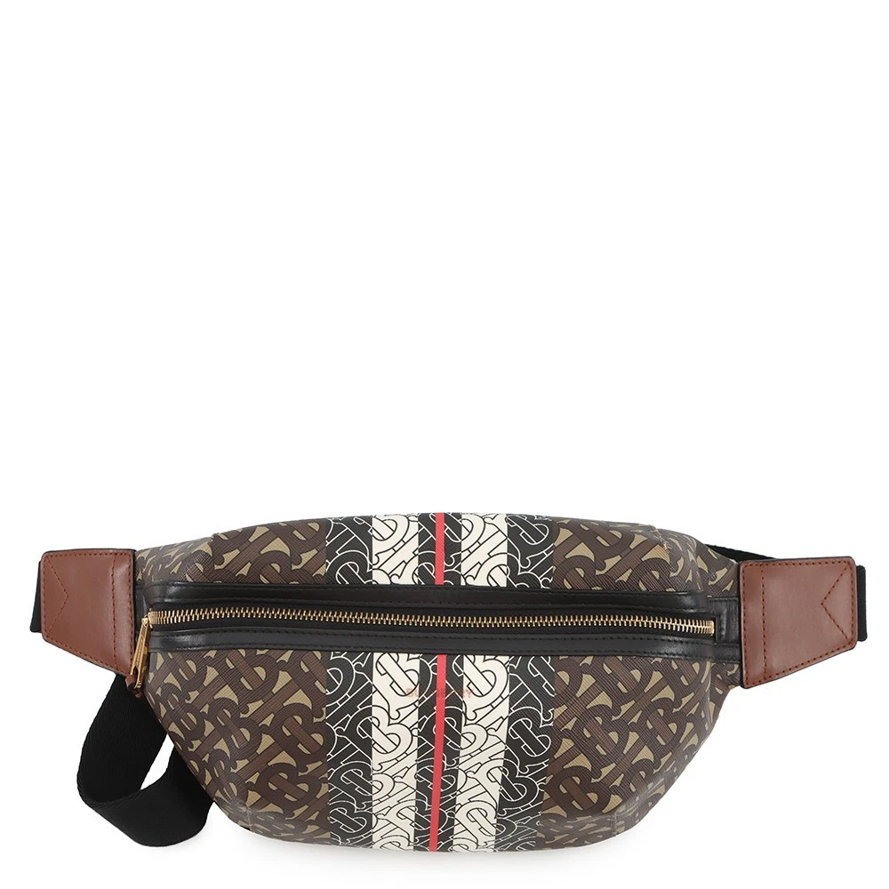 Burberry — BURBERRY TBCrossbody Bag Size Medium PVC/Leather Brown/Black/White 8021483