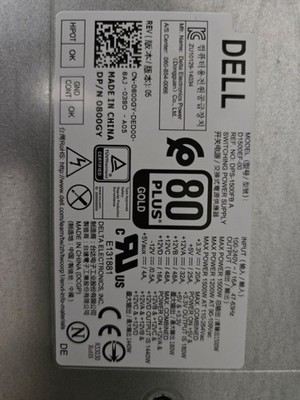 Dell Alienware Area 51 R2 D1500FB  800GY 1500W 1500 Watts PSU Power Supply