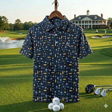 NEW Rhoback The Old Fashioned Men's Performance Polo