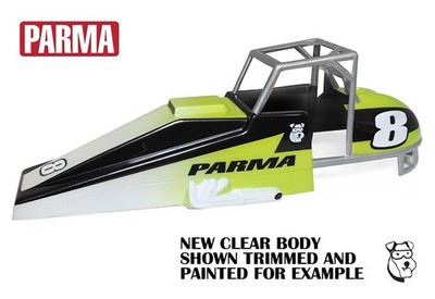 10253 - 1/10 PARMA CHALLENGER SPRINT CAR Clear RC BODY Vintage