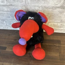Vintage Good Stuff Plush Black Red Purple Mouse Rat 80s 90s  4440