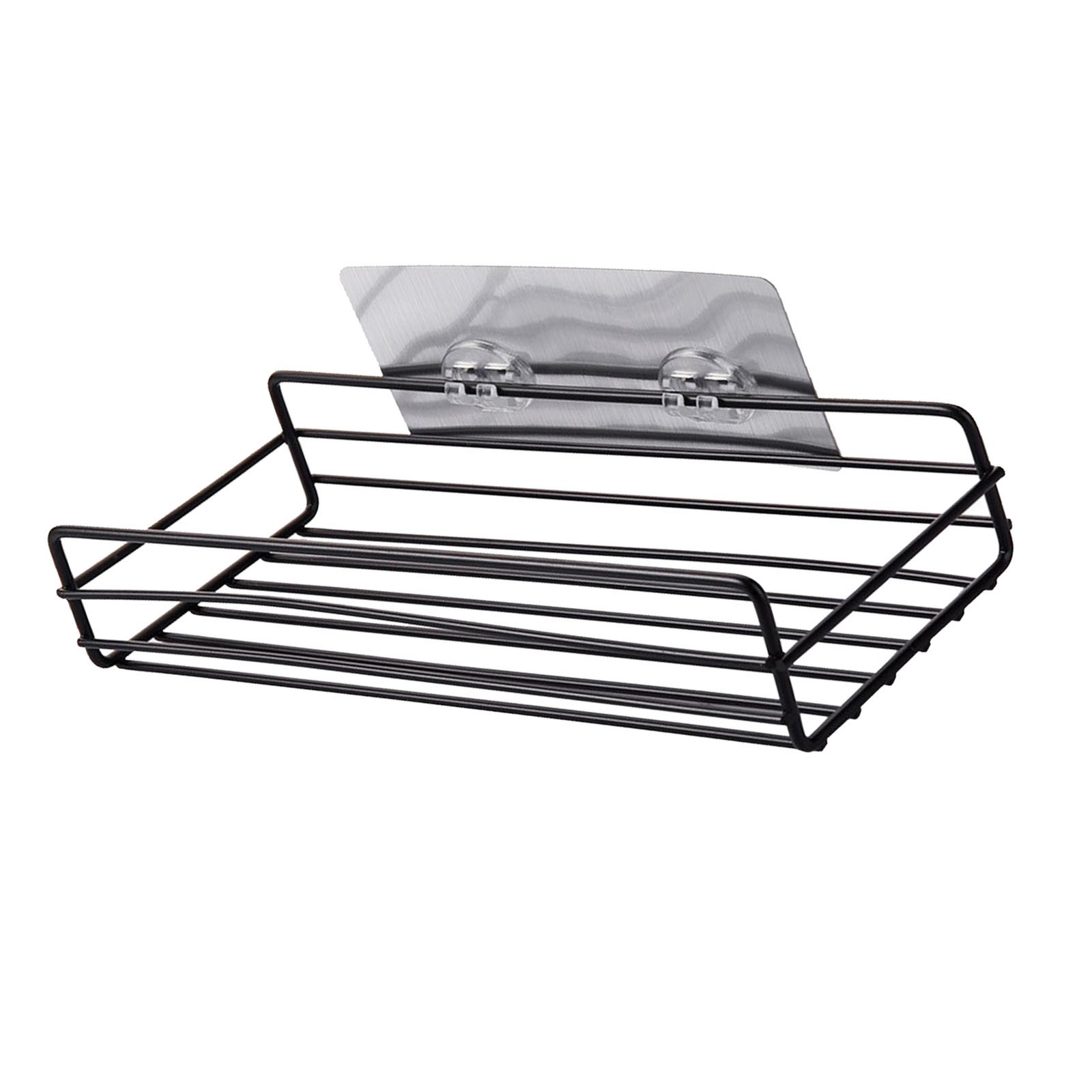 Simple Shower Shelf Wall Mounted Punch Free Toilet Hanging Basket Washstand Iron