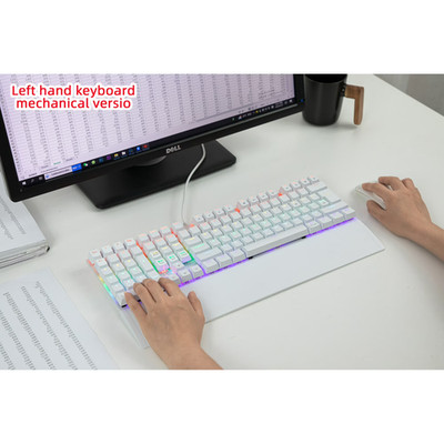 Snow Spider Left Handed Mechanical Keyboard Wired SN-2310 W/Color Switches