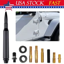 Car Short Bullet Antenna Mast Radio For Jeep Wrangler JK TJ 1997-2021 Ford F150