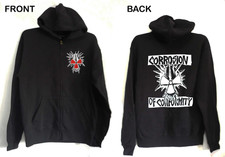 2 Sides Skull Corrosion Of Conformity Hoodie ZIP Black Unisex S-5XL EM1329