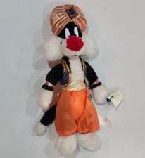 Looney Tunes Genie Sylvester Stuffed Toy 15" some wear Vintage