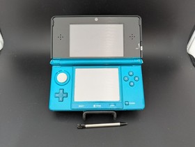 B4494 Nintendo 3DS console Aqua Blue Japan w/pen fx