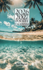 Pocket Calendar 2026 2027 Monthly Planner from January 2026 to December 2027
