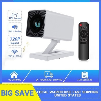 130'' Beamer 4K für Telefon/PC/HDMI USB Auto Trapezkorrektur Portabler Projektor
