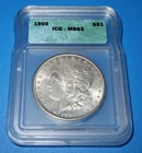 1900 Philadelphia Morgan Silver Dollar, ICG-MS63 (B)