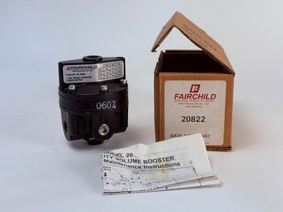 Fairchild 20822 Model 20 Volume Booster Pneumatic 2:1 250 PSI New in Box