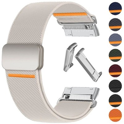 Magnet Nylon Uhrenarmband Armband Ersatz Für Fitbit Versa 4/3 Sense 2 Smartwatch