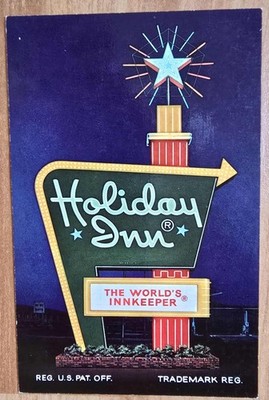 Postcard of the Holiday Inn in Worcester, Massachusetts. Unposted c1960s