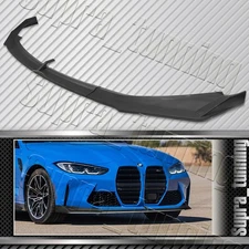 Matt Black Front Bumper Lip Spoiler Splitter For 2021-2025 BMW M3 M4 G80 G82 G83