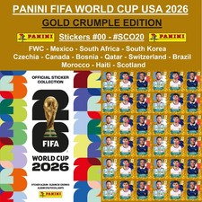 GOLD CRUMPLE Panini FIFA World Cup 2026 Stickers #00 #SCO20