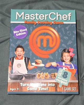 Master Chef Family Cooking Game Set Bite-Sized Edition 2-6 Players Age 7+ Recipe