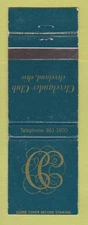 Matchbook Cover - Clevelander Club Cleveland OH WEAR