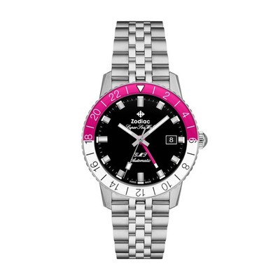 Super Sea Wolf GMT Automatic | Black Dial Wristwatch ZO9416