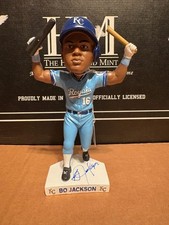 Bo Jackson signed bobblehead Beckett SGA Rare bat breaking Kansas City Royals