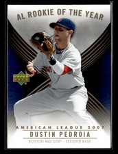 2007 Upper Deck MLB Rookie Card of the Month #ROY-AL Dustin Pedroia card. rookie card picture