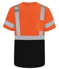 TCCFCCT High Visibility Shirts for Men Construction Shirts with Pocket, 5XL NEW