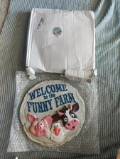 Spoontiques Decorative Stepping Stone, Outdoor Garden Decoration (Funny Farm)