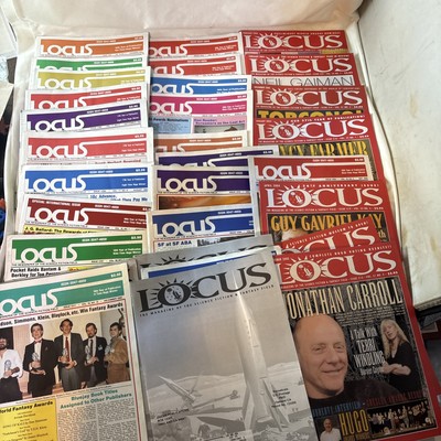 31 LOCUS Magazines 1984- 2005  Science Fiction Fantasy Sci Fi Newspaper
