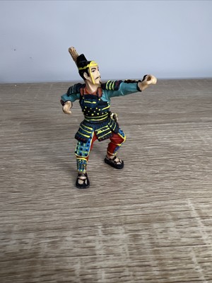 Plastoy Samurai with Bow - painted 90mm soft plastic figure