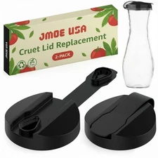 Jmoe USA Replacement Lids For Good Seasons Salad Dressing Cruet Glasses | Foo...