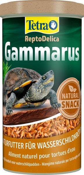 Tetra Reptodelica Gammarus SchildkröTenfutter Naturfutter Bachflohkrebse 1L Dose-image