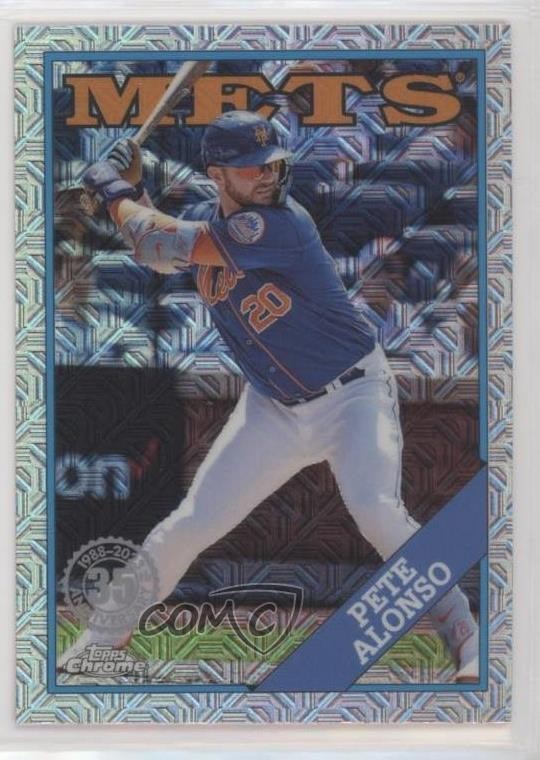 Pete Alonso #T88C-17 2023 Topps 1988 Topps Baseball Chrome Autographs (Series 1)