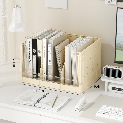 Desktop Bookshelf for Desk Organizer, Foldable Tabletop Bookshelf, Small Crea... - Picture 5 of 8