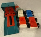 Fisher Price Little People Garage Lot Car Lift Cars Vintage