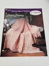 Peach Fantasy Granny Square Crochet Pattern Card Needlecraft Shop