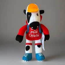 Chik-Fil-A Cow Plush Summer Traveler Hiker Red Hoodie "Eat Mor Chikin"
