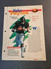 Walter Payton Sports Heroes Feats and Facts Pages Football Champions #9