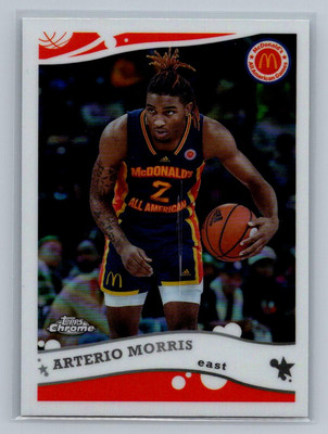 Arterio Morris 2022 Topps Chrome McDonald's All American 2006 Flashback #2K6-18