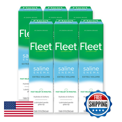 Fleet Laxative Saline Enema 7.8 Fl Oz Pack Of 6 192848