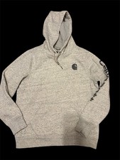 Carhartt Boy Logo Pullover Hoodie, Gray Youth Large 12-14 Relaxed Fit