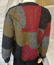 Gaeltarra County Mayor Ireland Sweater Men's 107cm Sz 42 Fairisle Knit 100 Wool