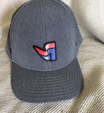 Melin A-Game Hydro Performance Snapback Hat Grey Very Good Condition