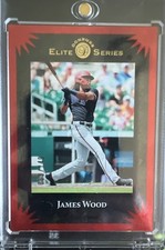 2025 Panini Donruss - Elite Series James Wood #8 Red Ice 63/149 (RC)