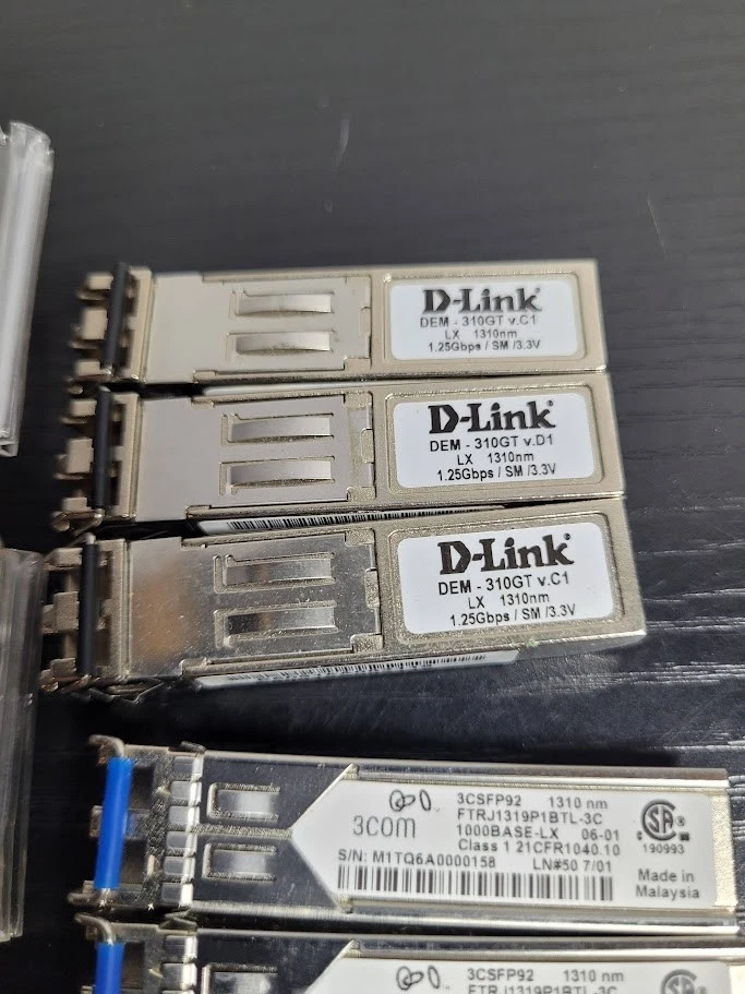 SFP Lot, 5 D-Link DEM-310GT, 3 3Com 3CSFP92 Modules - Image 3 of 4