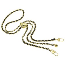 55 Inch Purse Chain Strap, Adjustable Handbag Chains for Bags, Black/Gold